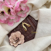 Vriksham Gold Look Alike Unique Vangi Finger Ring-Red, Green & White-G20056